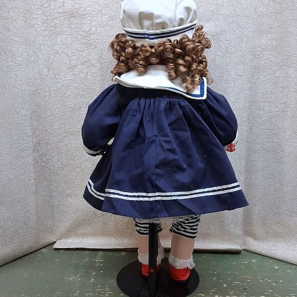 Nautical Themed Doll with Red Shoes - Picture 4 of 6